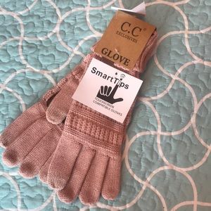 CC Smart touch Gloves in Rose